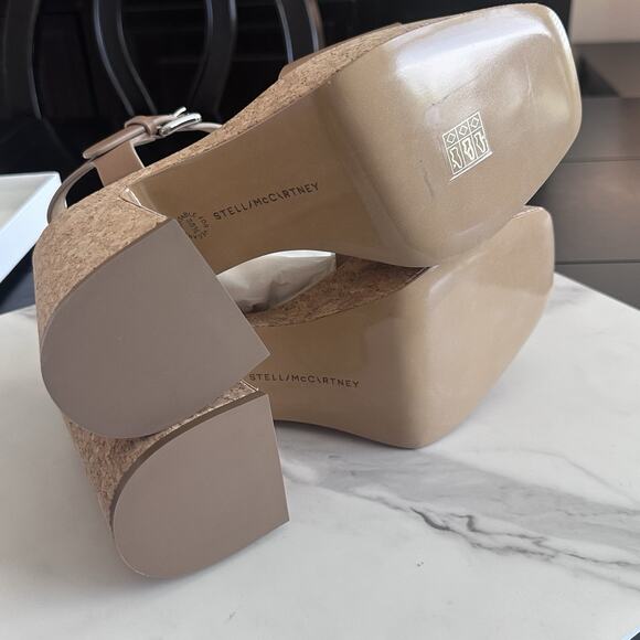 Stella McCartney Womens Skyla Alter Brown Platform Heels 38.5 Medium (MSRP $925) - Picture 6 of 7